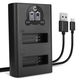 Dubbele acculader LC-E12 + USB Kabel