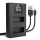 Dubbele acculader BCS-1 BCS-5 + USB Kabel