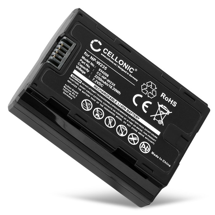 Fuji NP-W235 Accu Batterij 2250mAh van subtel