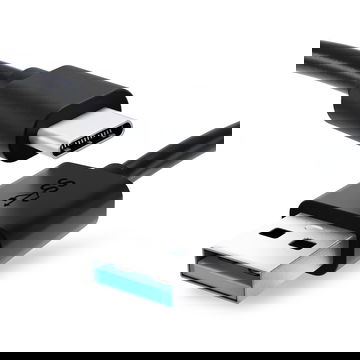 USB Kabel voor Nikon Z5 Z5 II, Z6 Z6 II, Z7 Z7 II, Z fc, D6, D780 - 1m UC-E24 Oplaadkabel 3A Camera foto PVC Datakabel zwart