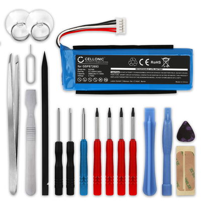 1x Batterij voor JBL Flip 3 3000mAh + Schroevendraaier-set van CELLONIC