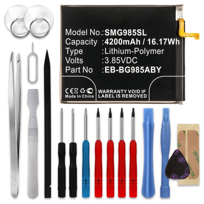 Battery for Samsung Galaxy S20 Plus (SM-G986) Replacement Battery 4200mAh Spare Battery + Tool-kit