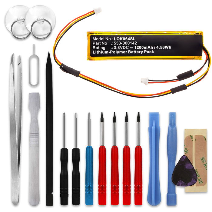 Logitech Craft Accu Batterij + Schroevendraaier-set 1200mAh van subtel