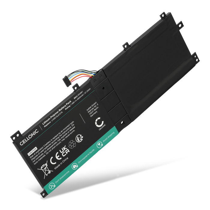 Battery for Lenovo Miix 510-12IKB, Miix 510-12ISK, Miix 520-12IKB, 5B10L68713, 5B10L67278 7.68V 4850mAh from CELLONIC