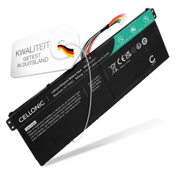 1x Batterij voor Acer Aspire 3 A315 Series, 3 A315-41, 3 A315-41G, 1 A114, 3 A315, 3 A315-56, 3 A315-21, 1 A114-31, 3 A315-42, 3 A315-31, 3 A317-33, Acer AP16M5J, NX.GVWSA.002, KT.00205.004 Laptop - 4800mAh 7.4V 