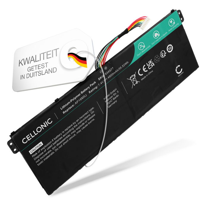 Acer AP16M5J(2ICP4/80/104) Batterij 4800mAh van Cellonic