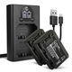 2x Accu voor Sony A7S III; Alpha 1, 7 IV, 6700, 7C, 7C II, 7R V, 7S III (2040mAh) + Dubbele Oplader