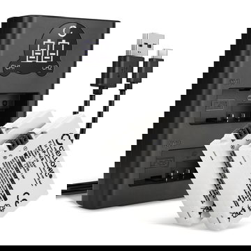 2 x 7.2V vervangende batterij Canon LP-E8 + oplader LC E8E voor Canon 550D, 600D,650D, 700D 5200, Rebel T2i, T3i, T4i Kiss X4 camera 1020mAh accu fototoestel