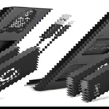 2x 7.2-7.4V accu NP-W126 / NP-W126s voor FujiFilm Fuji X100v X100f, X-T3 T30 T1 T10 T2 T20, X-S10, X-Pro 2 3 camera - 1140mAh batterij + BC-W126 oplader