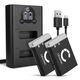 2x Accu NB-13L 1010mAh + Dubbele Oplader