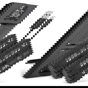 2x Accu voor Sony A58 A57 A99 Alpha 77 II Alpha A200 A350 - 1400mAh + Dubbele Oplader BC-VM10A vervangende Accu & Oplader voor Camera