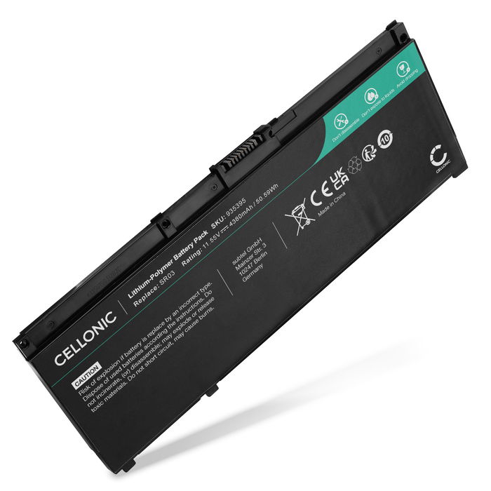 Batterij voor HP Pavilion Gaming 15 cx0079TX, Envy x360 15, Pavilion 15, SR03XL Laptop - 4380mAh 11.55V 
