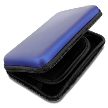 Beschermhoes voor Nintendo 3DS XL, DSi XL, New 2DS XL, Retroid Pocket 2 Plus & Analogue Pocket – Robuuste tas in donkerblauw