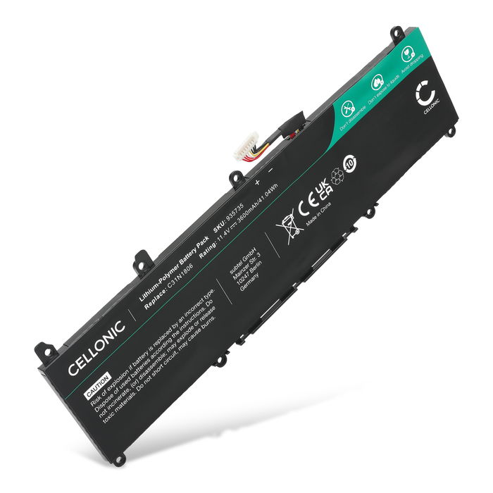 Batterij voor ASUS VivoBook S13 S330FA, S330UA, S330, S330FN, S330UN, X330FN, R330UN, X330FL, C31N1806, C31PIJ1 Laptop - 3600mAh 11.55V 