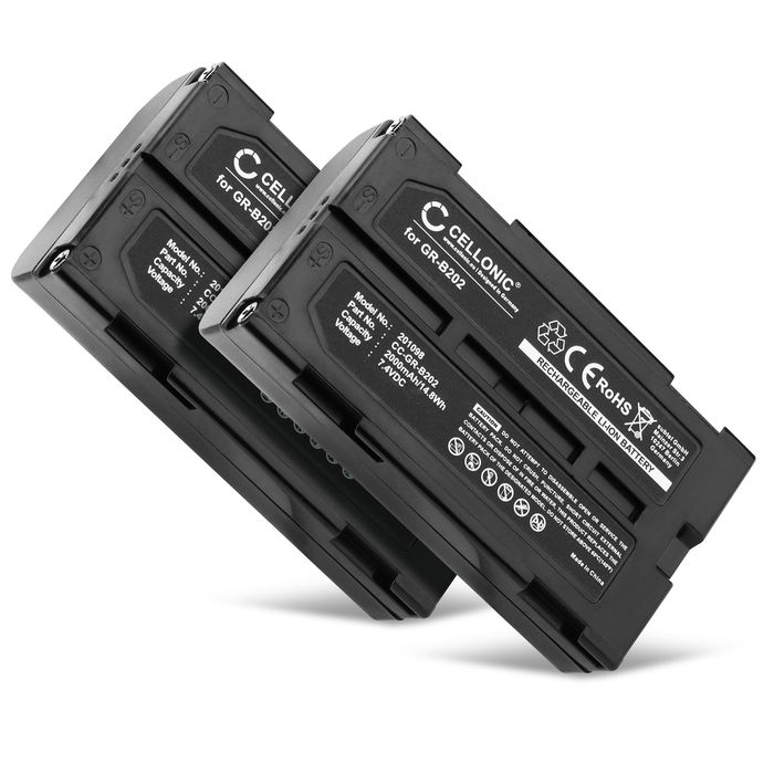 2x Batterij voor Hitachi VM-H655LA Accu 2000mAh