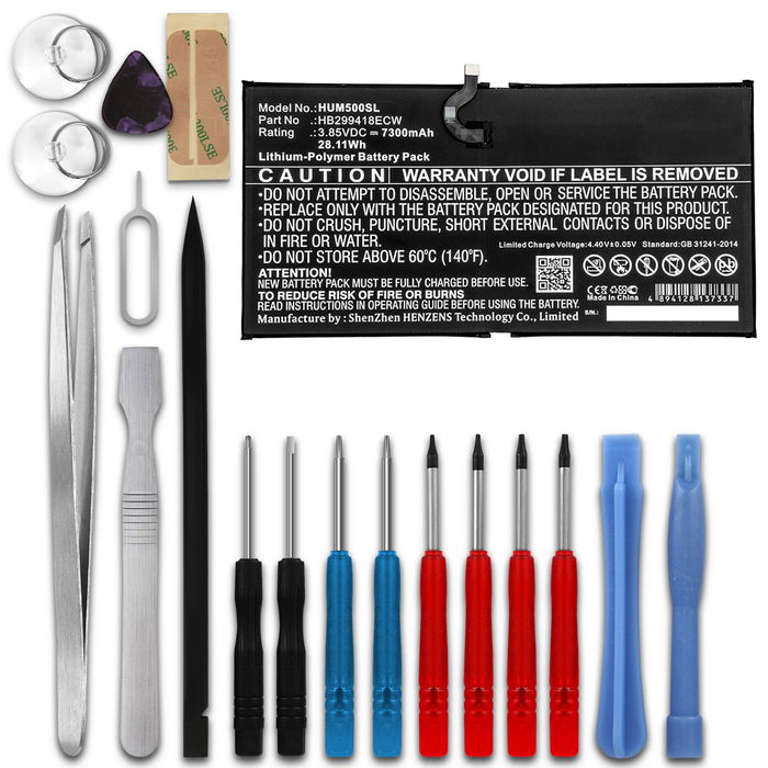 Huawei MediaPad M5 10.8 (CMR-W09) Accu Batterij + Schroevendraaier-set 7300mAh van subtel