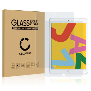 2x Screenprotector compatibel met Apple iPad 10.2 2019, 2020, 2021 (7th, 8th, 9th Gen) tablet beeldscherm (3D Full Cover, 9H, 0,33mm, Full Glue)
