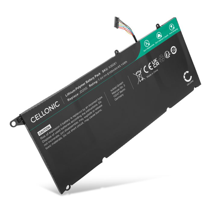 Dell XPS 13 9350 Accu Batterij 6100mAh van subtel