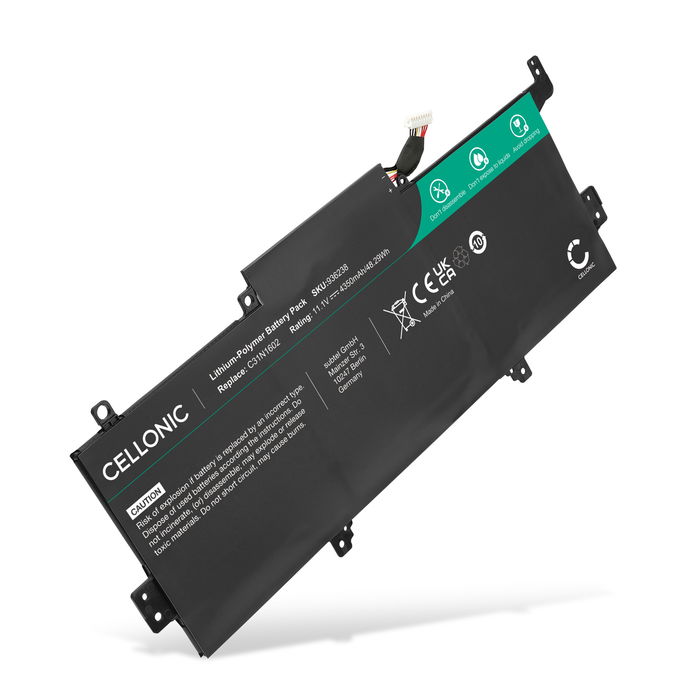 Batterij voor ASUS Zenbook UX330UA, C31N1602, 0B200-02090000 Laptop - 4350mAh 11.1V 