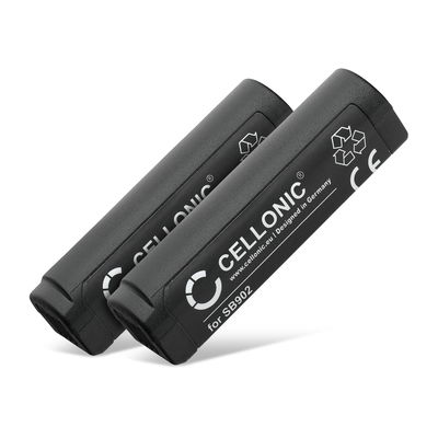 2x Batterij voor Shure GLXD1, Shure GLXD2, Shure MXW2, Shure GLX-D Digital Wireless Systems 1100mAh van CELLONIC