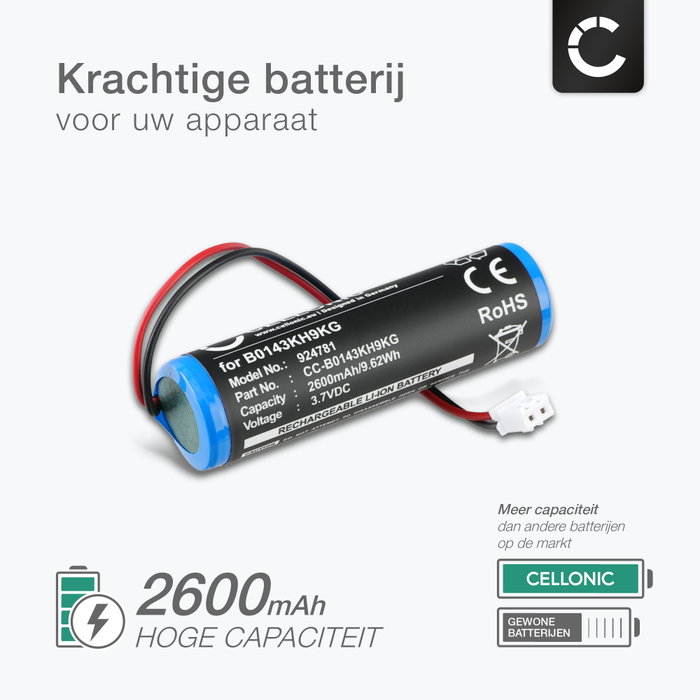 Batterie Li-Ion 2600mAh Pour Amplificateur Vocal Croove - Type B0143KH9KG