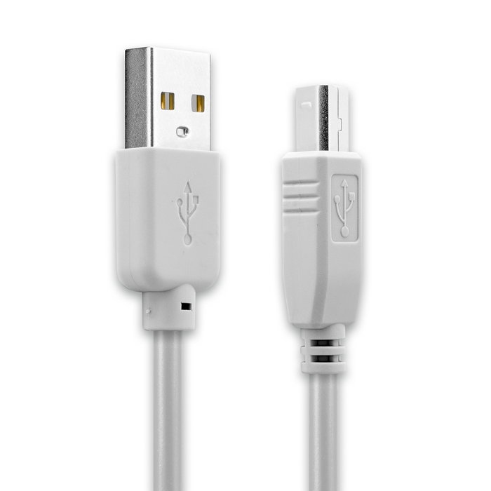 USB Kabel compatibel met auna MIC-900-RD / MIC-900B / MIC-900BL - 3m Oplaadkabel Laad Snoer PVC Datakabel grijs