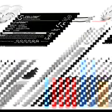 Batterij compatibel met Sony PS Vita 2007 / PCH-2007 / PSV2000 - SP86R 2100mAh + Schroevendraaier-set vervangende accu reservebatterij extra energie