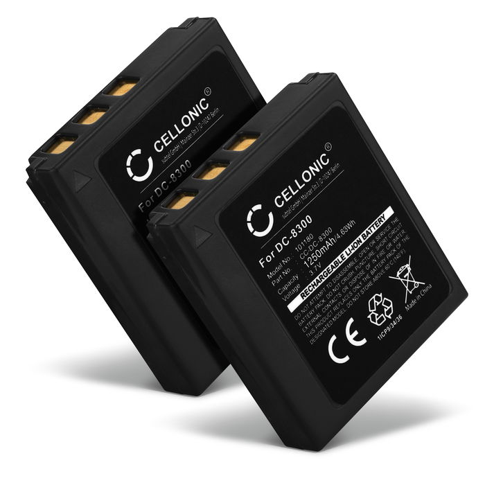 2x Batterij voor Medion DC-X5 Accu 1250mAh