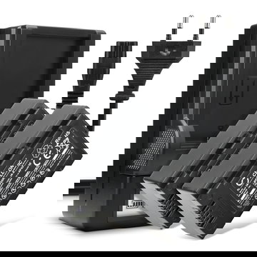 2x IA-BP105R IA-BP210E IA-BP420E Camera Battery + Charger Set for Samsung HMX-F90 -F80 -F900 -F800 HMX-H200 -H400 -H300 SMX-F40, SMX-F700 1800mAh Replacement Battery LCD Smart Charger