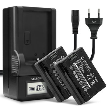 2x NP-W235 Battery for FujiFilm X-T4 / GFX 50S II / GFX100S / X-H2S 2250mAh Camera Battery Replacement NP W235 + Charger