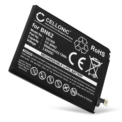 Batterij voor Xiaomi Redmi Note 9, Poco M3, BN62 5900mAh telefoon van CELLONIC