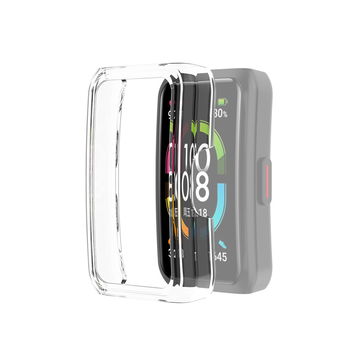 subtel beschermhoes voor Honor Band 6 bumper case 360° protectie smartwatch case Transparant behuizing & glas cover
