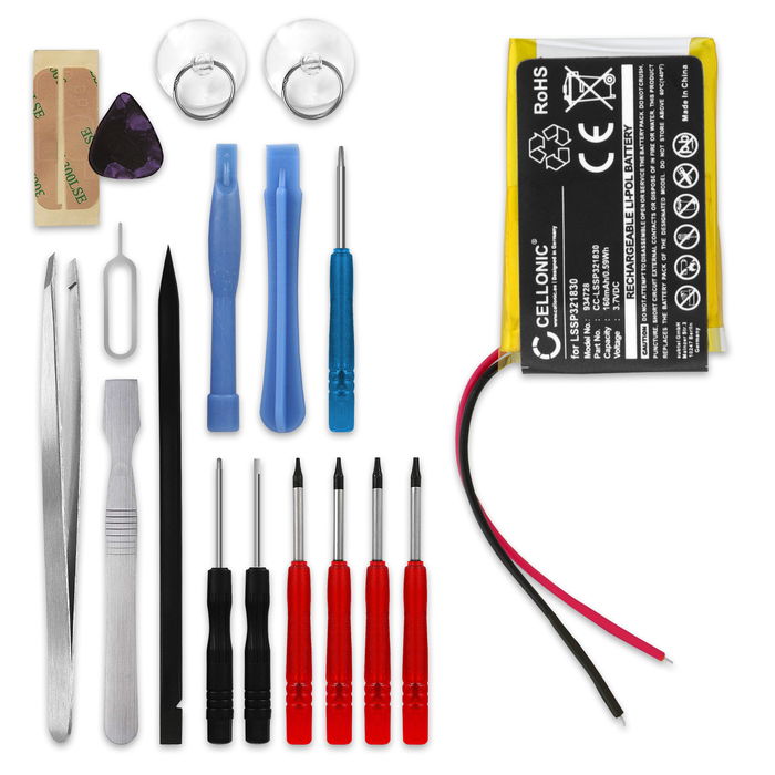 LSSP321830 Battery for FitBit Blaze Sport Fitness Tracker Smartwatch Battery Replacement - 160mAh 3.7V Lithium Polymer + Tool-kit