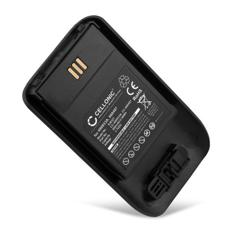 Battery for Mitel 5634; 5614; Ascom D63, d63 Protector; DH7 Ascom 660497 (800mAh, 3.7V) from CELLONIC