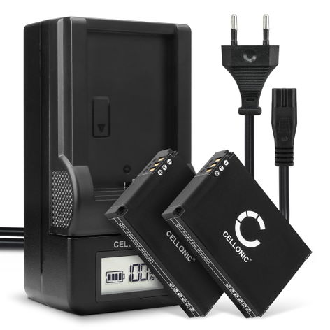 2x Battery for Drift HD Ghost; Ghost S, S HD FXDC02 72-011-00 (1750mAh, 3.7V) + Charger from CELLONIC