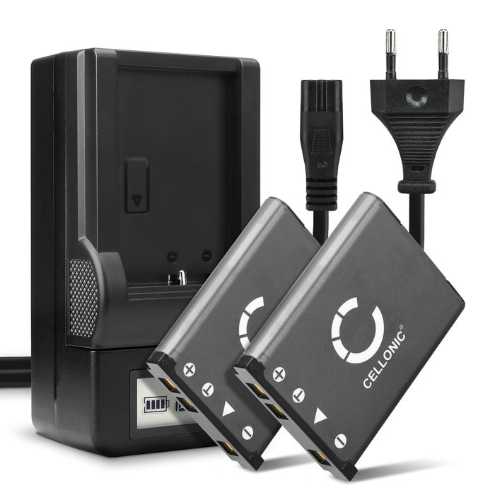 2x NP-45 / PR-45 accu voor Praktica Luxmedia 12-Z4 Luxmedia 16-Z51 20-Z50 - 700mAh + Oplader vervangende accu voor camera