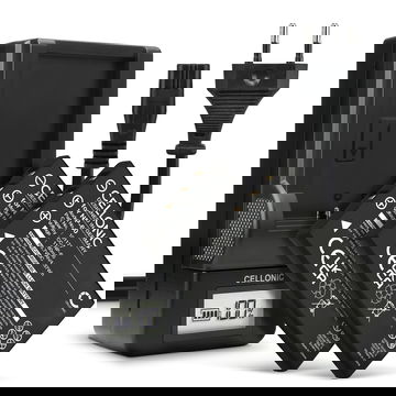 2x Batterij voor Samsung Digimax V700, Digimax V800, Samsung SLB-1137, Samsung SLB-1037 1180mAh + Oplader camera van CELLONIC