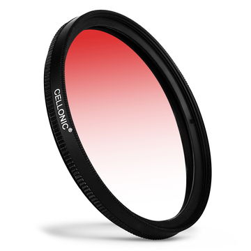 Kleurverloopfilter Gradient filter Rood voor Fuji - Ø 46mm