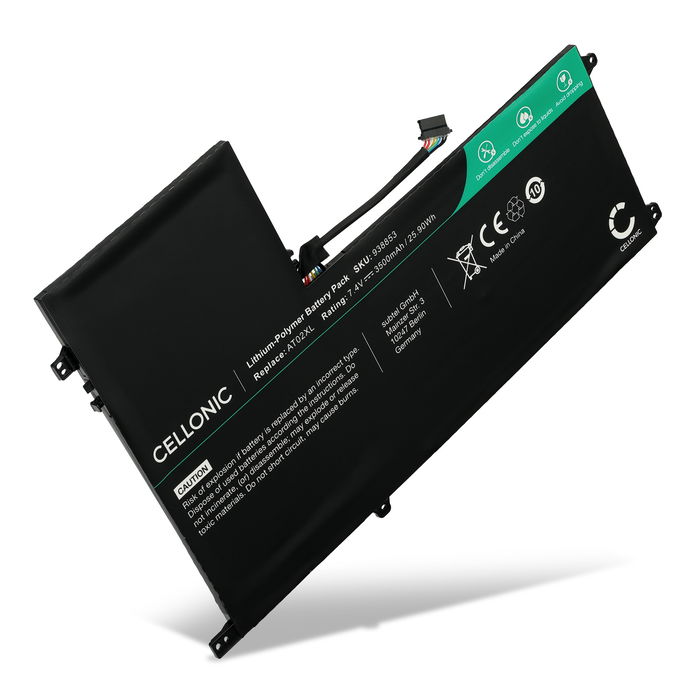 Batterij voor AT02XL , HP ElitePad 900, ElitePad 900 Gen 1, 99TA026H, J5N62UT Laptop - 3500mAh 7.4V 