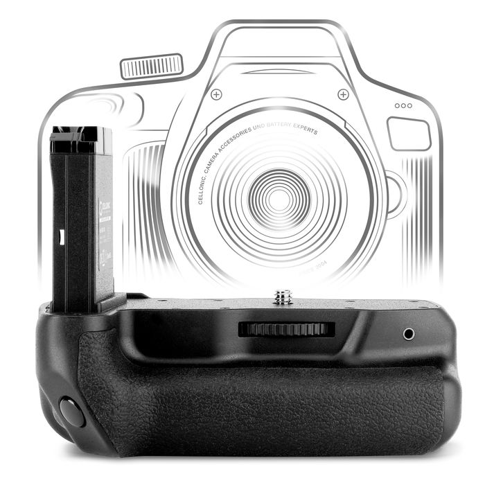 Canon EOS 77D battery grip BG-1X accuhouder voor LP-E17 - vertical grip portret modus en ontspanner