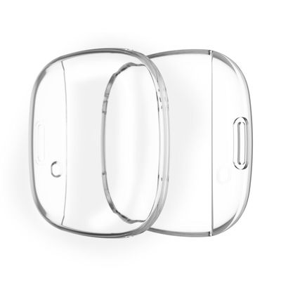Hoesje voor FitBit Versa 3 / Sense - TPU, Transparant Tasje Zakje Hoesje