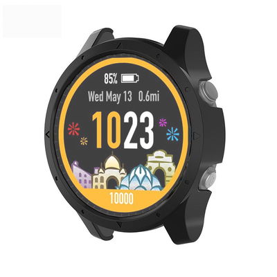 subtel beschermhoes voor Garmin Forerunner 935 bumper case 360° protectie smartwatch case zwart behuizing & glas cover
