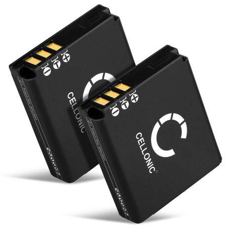 2x Battery for Fuji FinePix F20, F47fd, F40fd, F45fd NP-70 (1100mAh, 3.7V) from CELLONIC