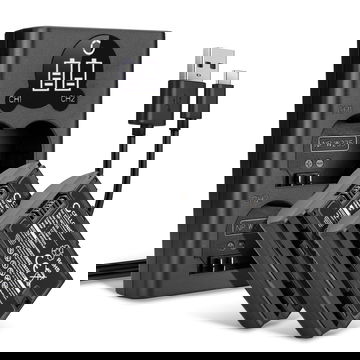 2x NP W235 accu voor FujiFilm X-T4 / GFX 50S II / GFX100S / X-H2S - 2000mAh + Dubbele Oplader NP-W235 vervangende accu voor camera