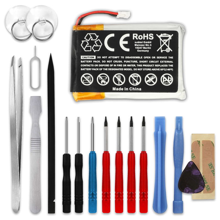 Garmin 361-00097-00 Accu Batterij + Schroevendraaier-set 230mAh van CELLONIC