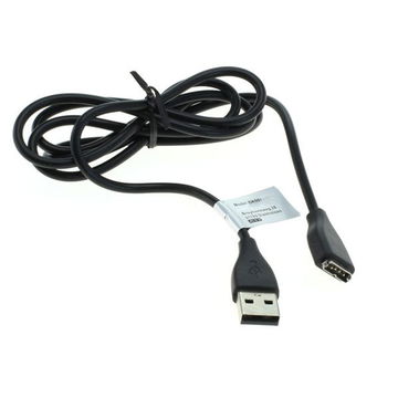 USB Kabel compatibel met FitBit Surge - 0,90m Oplaadkabel 1A Laad Snoer Datakabel zwart smartwatch