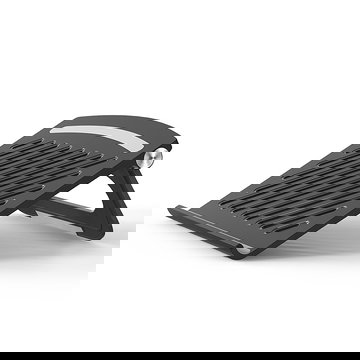Laptopstandaard / verhoging voor laptop & notebook. Laptophouder: ergonomisch in hoogte verstelbare standaard - 3 in 1 laptop riser zwart voor bureau of bank