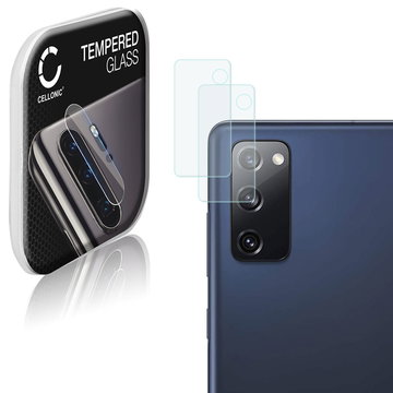 2x Screenprotector compatibel met Samsung Galaxy S20 FE (SM-G781) smartphone (Beschermende cover voor cameralens, 9H, 0,33mm, Full Glue)