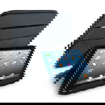 CELLONIC Tablet Hoes 10.1 inch – Beschermende tablet etui met anti-shock bubble voering, waterafstotend | Sleeve met ritssluiting, nylon pouch grijs