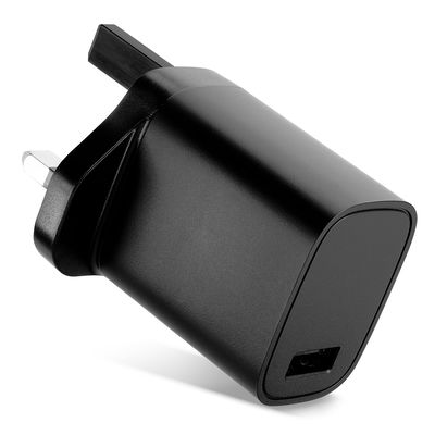 CELLONIC Snellader USBA zwart voor mobiel, tablet, luidsprekers, koptelefoons of powerbank 5W – 1A, USB-stroomadapter voor het VK